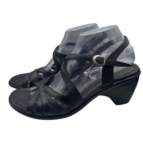 Dansko Strappy Leather Sandal Heels 40 - Picture 1 of 8